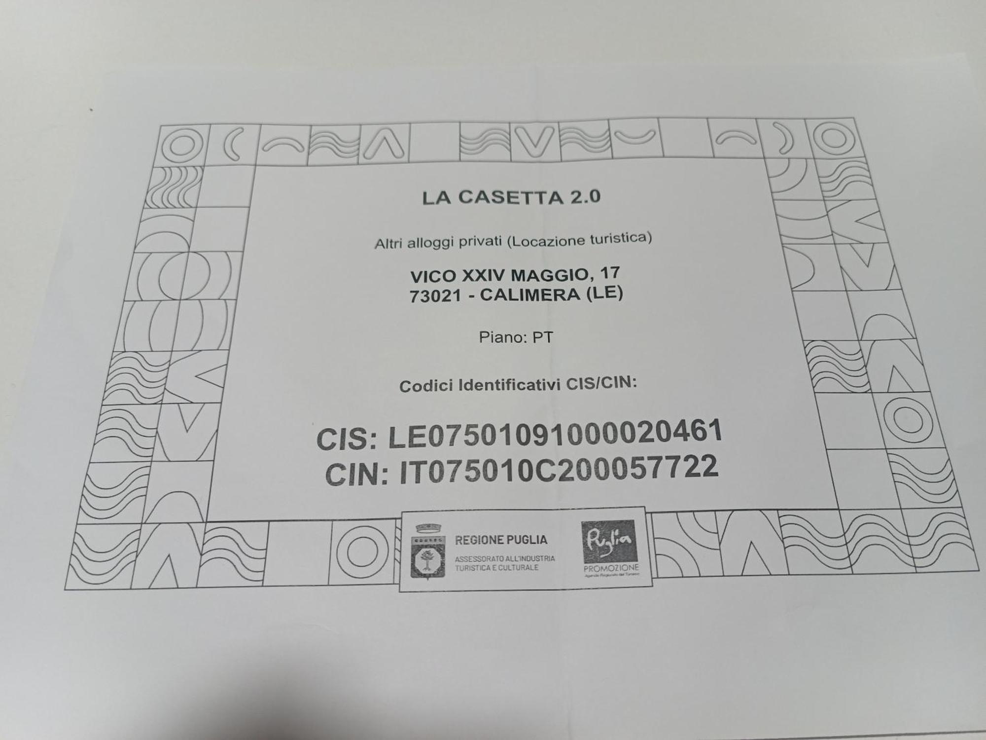 La Casetta 2.0 Calimera  Kültér fotó